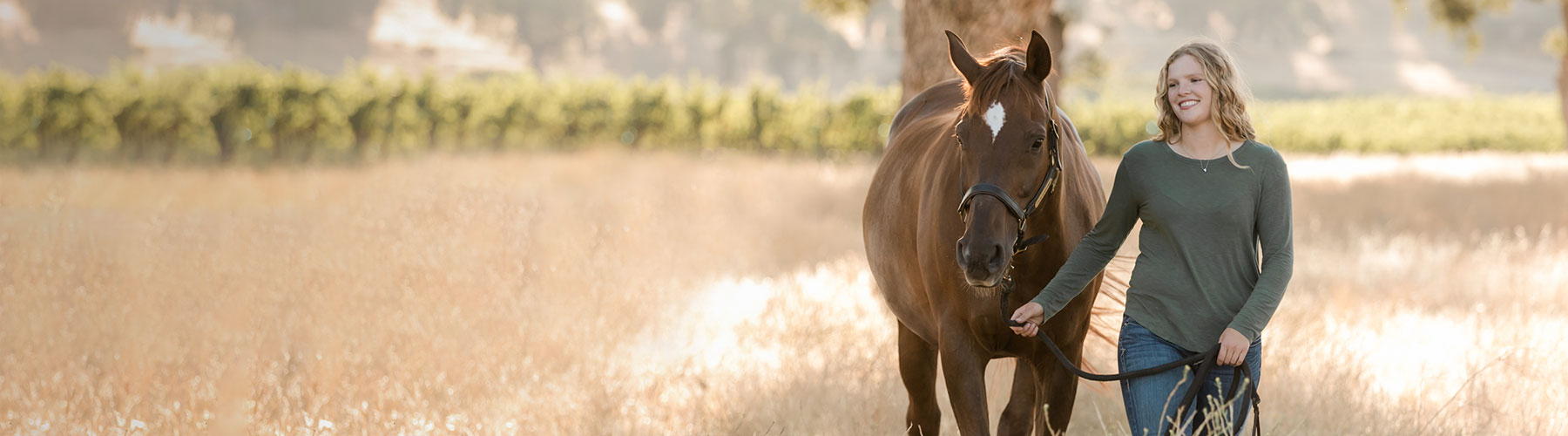 Platinum Advisor with her horse