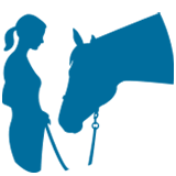 woman with horse icon