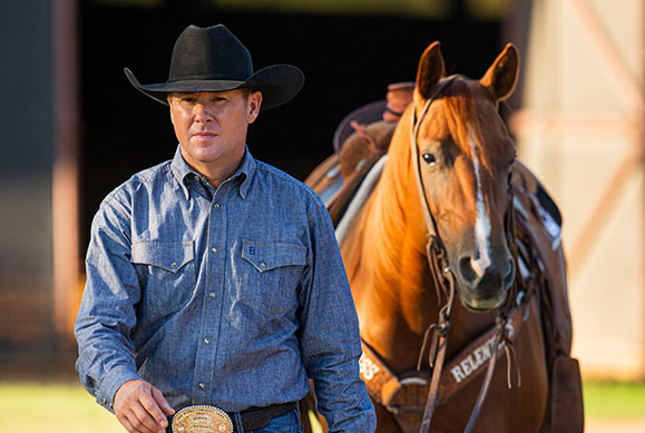 Trevor Brazile with horse