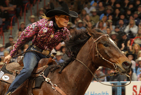 Mary Walker riding a horse