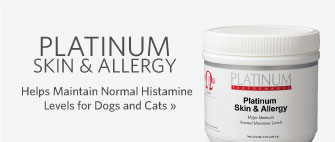 Platinum Skin & Allergy, Helps maintain normal histamine levels for dogs and cats