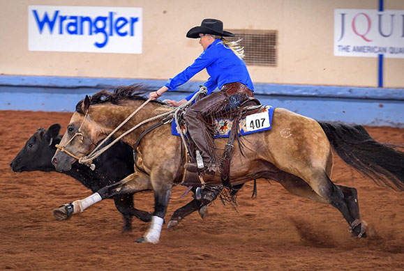 Nick Dowers on his horse